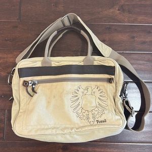 Fossil max laptop khaki